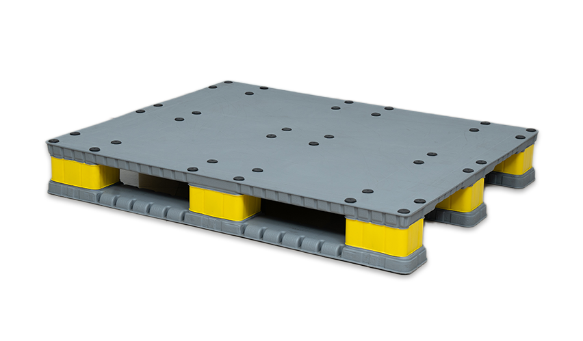 双层吸塑川字托盘-灰色